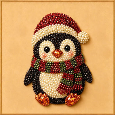 Penguin pearl art detail