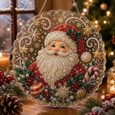 Santa Hanging Design seasonal pearl art design